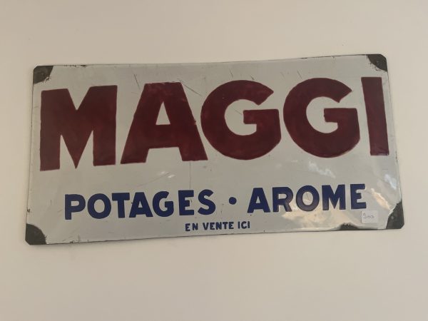 Ancienne plaque émaillée Maggi