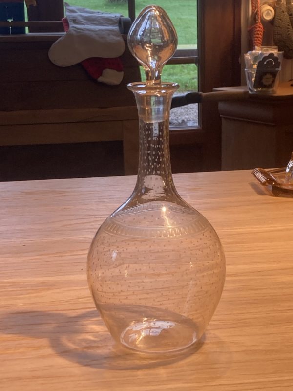 Carafe en verre avec bouchon