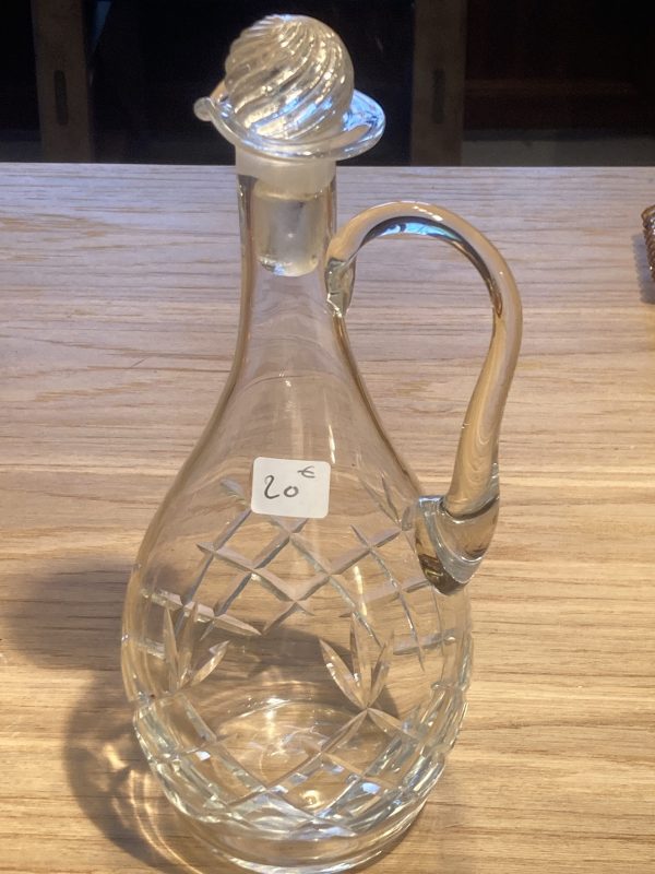 Carafe en verre avec bouchon